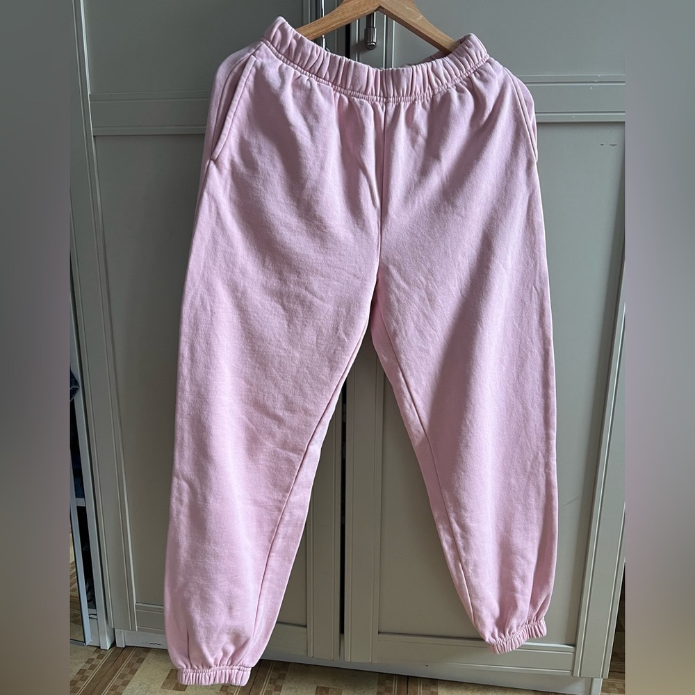 GARAGE Pink Elastic Waist Jogger Pants